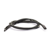 Trollbeads Leather Bracelet Black/Silver, 41 cm TLEBR-00001